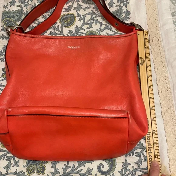 Coach Legacy Hobo Coral Handbag GUC - Picture 4 of 9